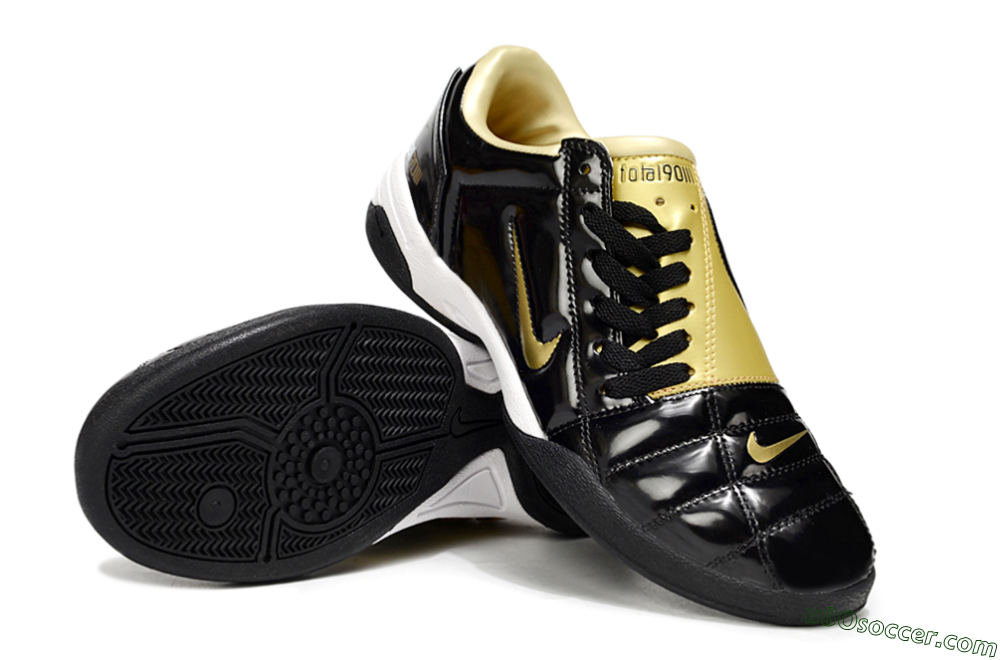 Nike Total 90 III IC Indoor & Futsal Soccer Shoes - Black/Gold 4