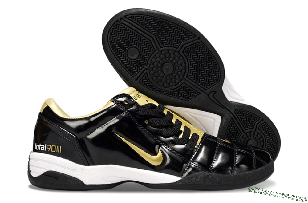 Nike Total 90 III IC Indoor & Futsal Soccer Shoes - Black/Gold 1