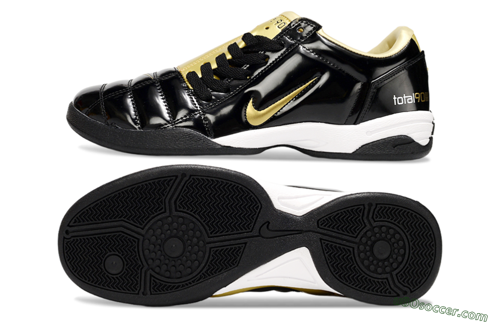 Nike Total 90 III IC Indoor & Futsal Soccer Shoes - Black/Gold 0