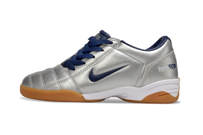 Nike Total 90 III IC Indoor & Futsal Soccer Shoes - Silver/Blue