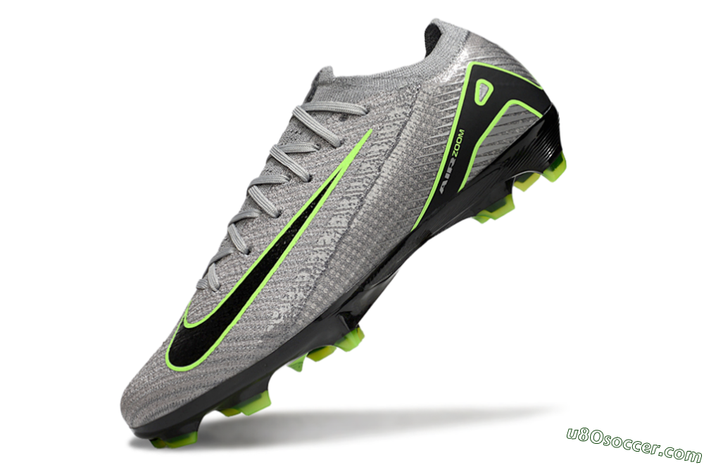 Nike Air Zoom Mercurial Vapor 16 Elite FG Firm Ground Soccer Cleats - Grey/Yellow/Black 6