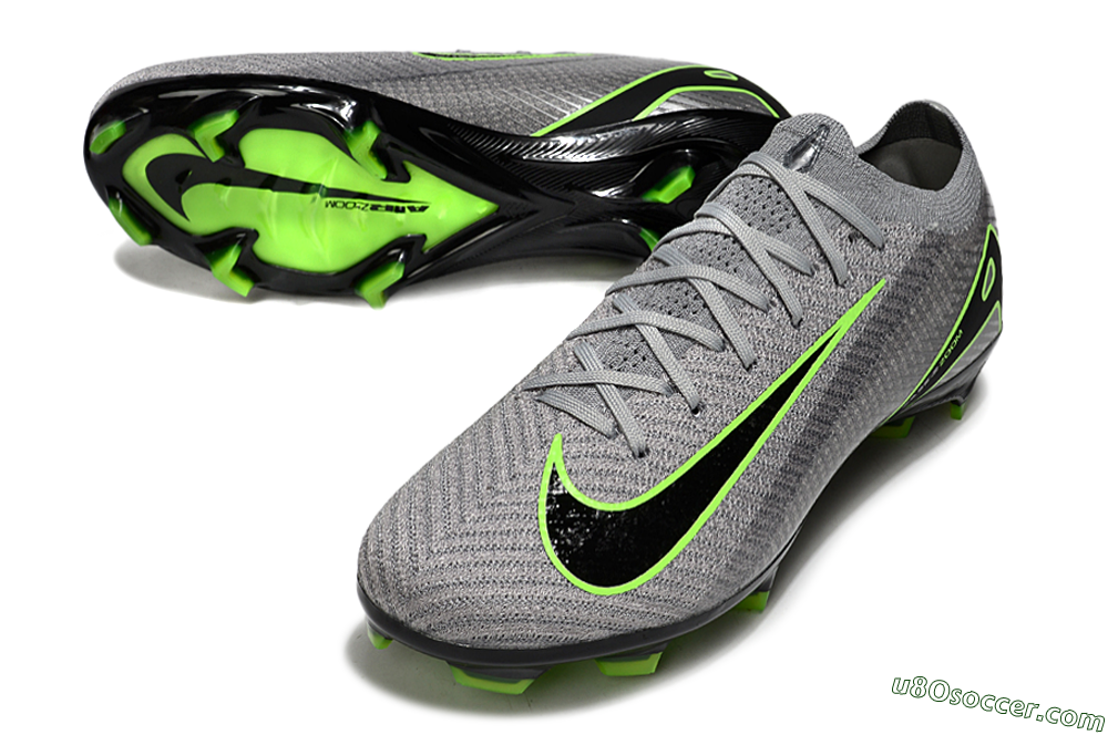 Nike Air Zoom Mercurial Vapor 16 Elite FG Firm Ground Soccer Cleats - Grey/Yellow/Black 3