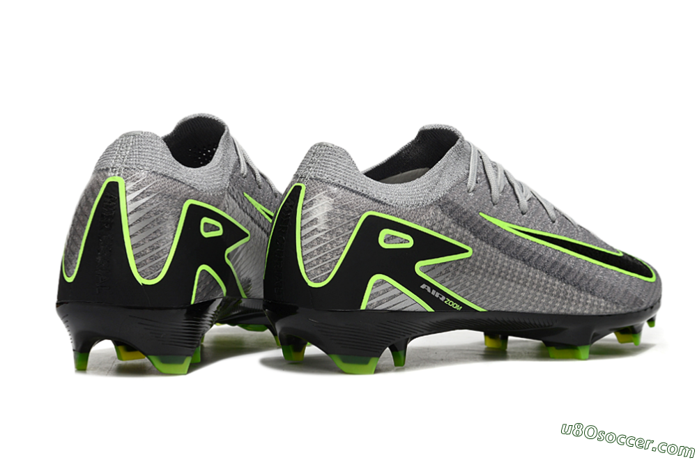 Nike Air Zoom Mercurial Vapor 16 Elite FG Firm Ground Soccer Cleats - Grey/Yellow/Black 7