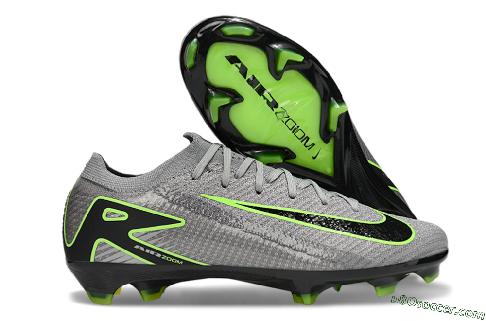 Nike Air Zoom Mercurial Vapor 16 Elite FG Firm Ground Soccer Cleats - Grey/Yellow/Black 1