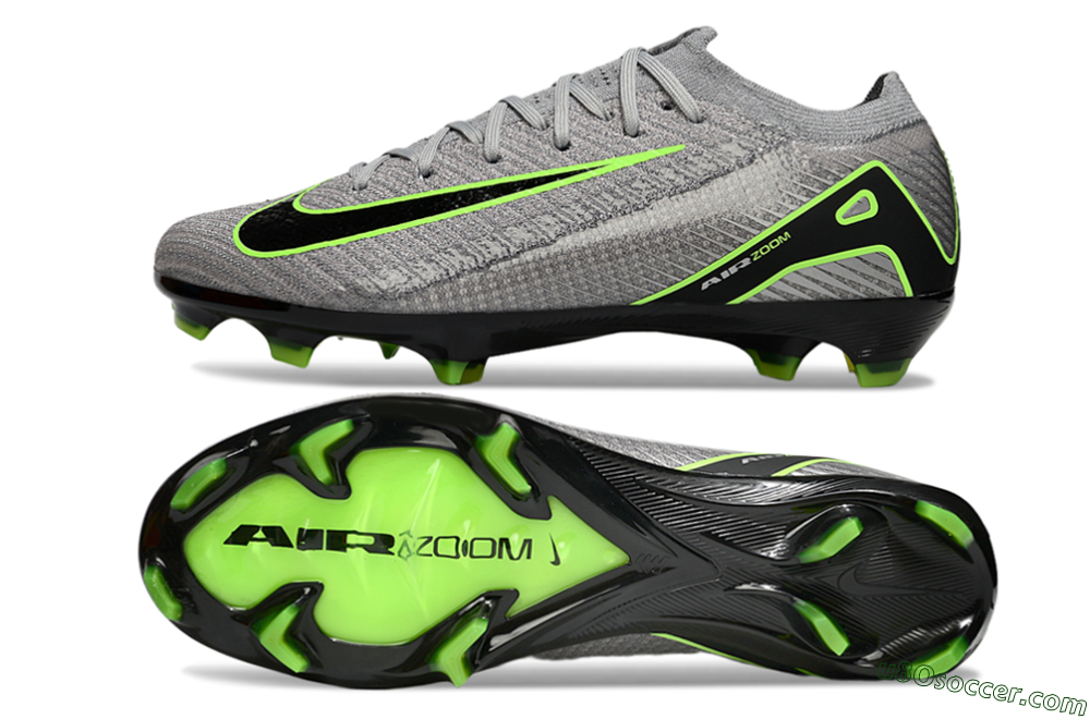 Nike Air Zoom Mercurial Vapor 16 Elite FG Firm Ground Soccer Cleats - Grey/Yellow/Black 0