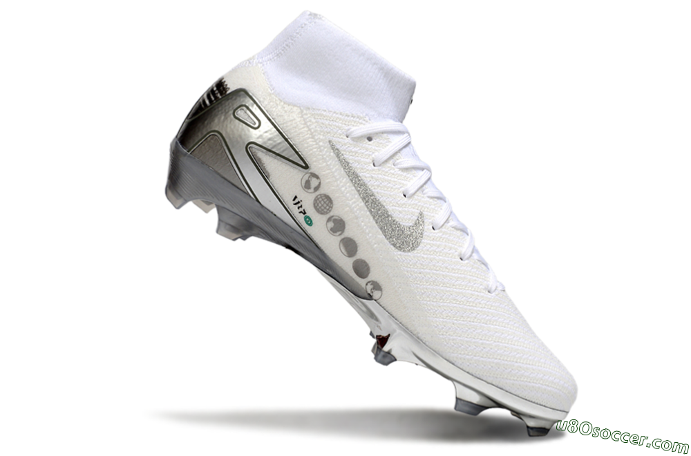 Nike Air Zoom Mercurial Superfly 10 Elite FG Firm Ground Soccer Cleats - Beige/White/Silver 5