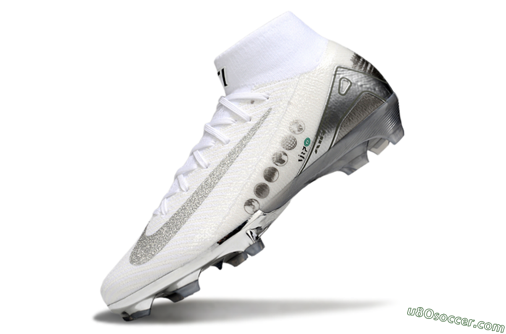 Nike Air Zoom Mercurial Superfly 10 Elite FG Firm Ground Soccer Cleats - Beige/White/Silver 6