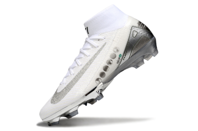 Nike Air Zoom Mercurial Superfly 10 Elite FG Firm Ground Soccer Cleats - Beige/White/Silver