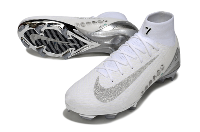 Nike Air Zoom Mercurial Superfly 10 Elite FG Firm Ground Soccer Cleats - Beige/White/Silver
