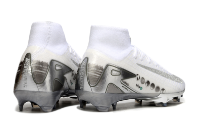 Nike Air Zoom Mercurial Superfly 10 Elite FG Firm Ground Soccer Cleats - Beige/White/Silver