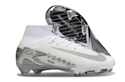 Nike Air Zoom Mercurial Superfly 10 Elite FG Firm Ground Soccer Cleats - Beige/White/Silver
