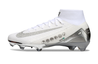 Nike Air Zoom Mercurial Superfly 10 Elite FG Firm Ground Soccer Cleats - Beige/White/Silver