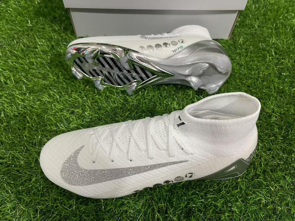 Nike Air Zoom Mercurial Superfly 10 Elite FG Firm Ground Soccer Cleats - Beige/White/Silver