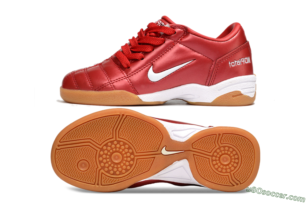 Nike Total 90 III IC Indoor & Futsal Soccer Shoes - Red/White 0