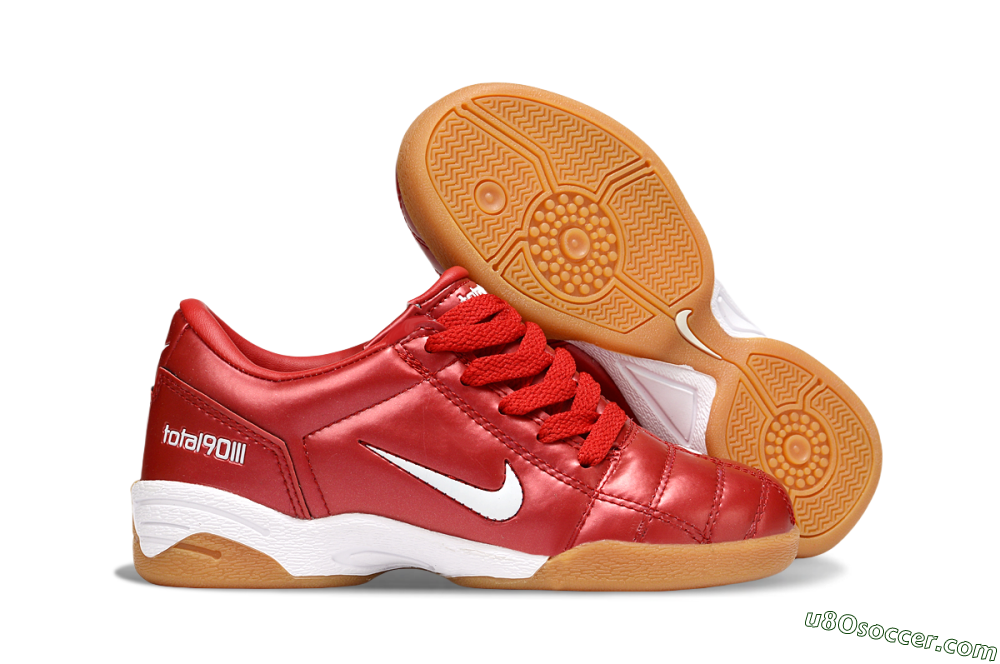 Nike Total 90 III IC Indoor & Futsal Soccer Shoes - Red/White 1