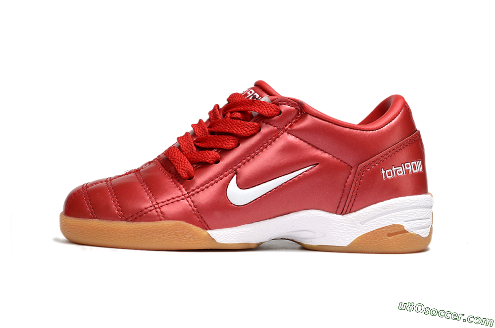 Nike Total 90 III IC Indoor & Futsal Soccer Shoes - Red/White 2