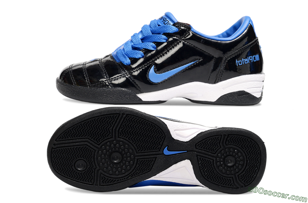 Nike Total 90 III IC Indoor & Futsal Soccer Shoes - Black/Blue/White 0