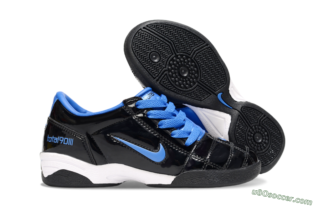 Nike Total 90 III IC Indoor & Futsal Soccer Shoes - Black/Blue/White 1