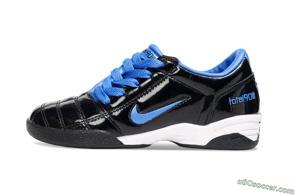 Nike Total 90 III IC Indoor & Futsal Soccer Shoes - Black/Blue/White 2