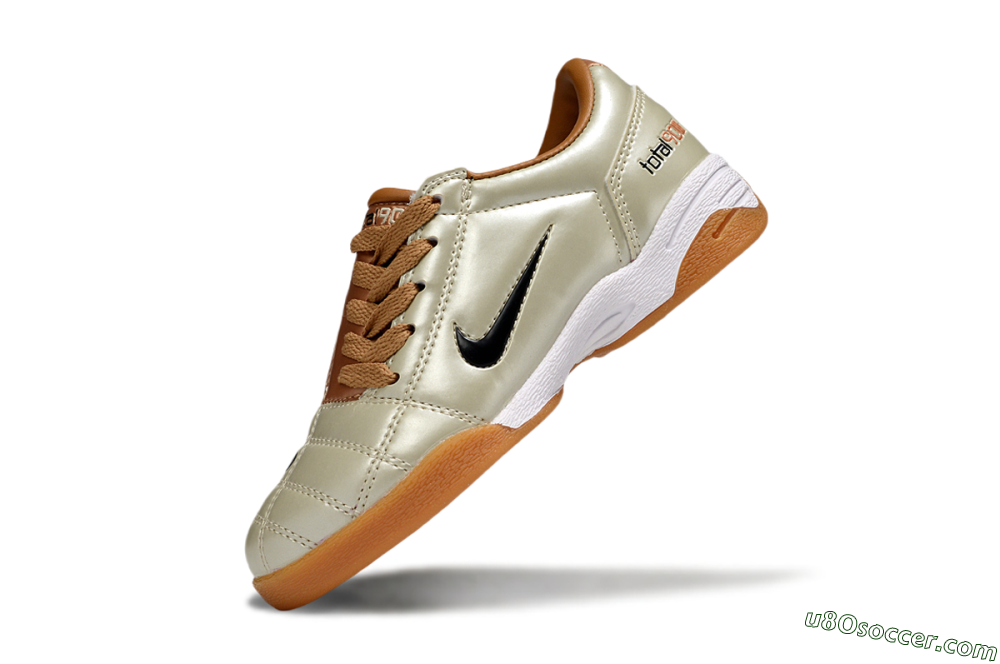 Nike Total 90 III IC Indoor & Futsal Soccer Shoes - Beige/Black/White 5