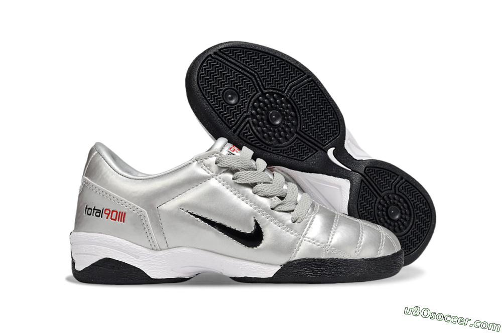 Nike Total 90 III IC Indoor & Futsal Soccer Shoes - Silver/Black/White 1