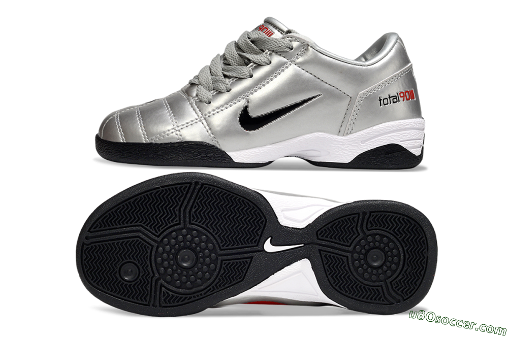 Nike Total 90 III IC Indoor & Futsal Soccer Shoes - Silver/Black/White 0