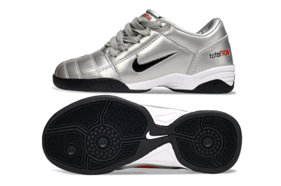 Nike Total 90 III IC Indoor & Futsal Soccer Shoes - Silver/Black/White