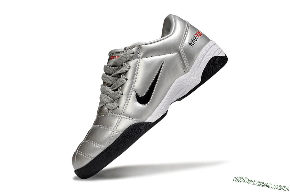 Nike Total 90 III IC Indoor & Futsal Soccer Shoes - Silver/Black/White 5