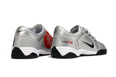Nike Total 90 III IC Indoor & Futsal Soccer Shoes - Silver/Black/White