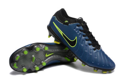 Nike Tiempo Legend 10 Elite FG Firm Ground Soccer Cleats - Blue/Black/Yellow