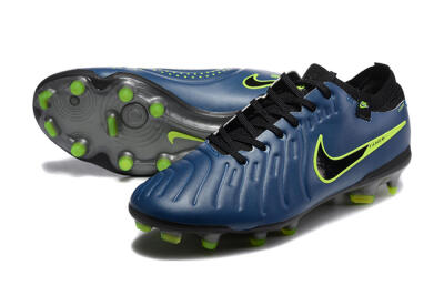 Nike Tiempo Legend 10 Elite FG Firm Ground Soccer Cleats - Blue/Black/Yellow
