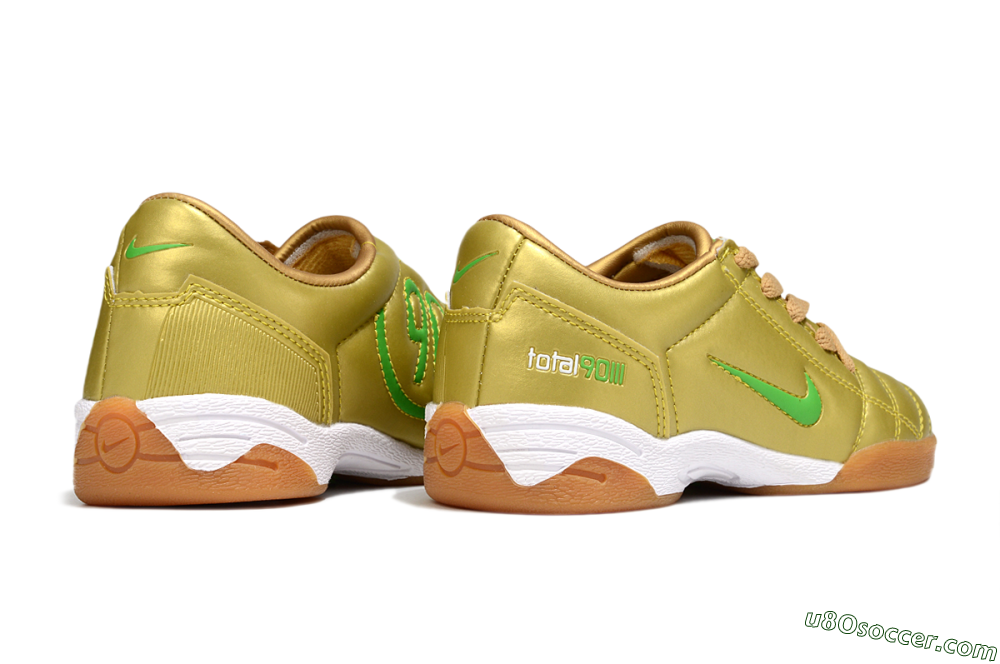 Nike Total 90 III IC Indoor & Futsal Soccer Shoes - Gold/Yellow/White 6
