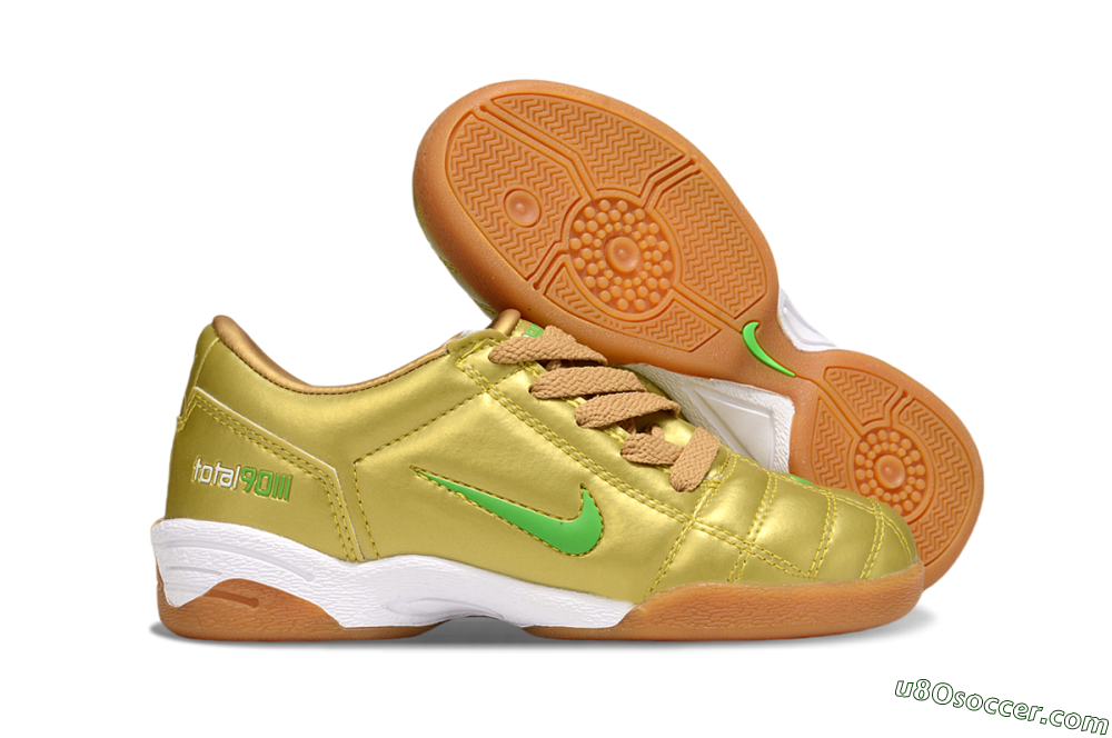 Nike Total 90 III IC Indoor & Futsal Soccer Shoes - Gold/Yellow/White 1