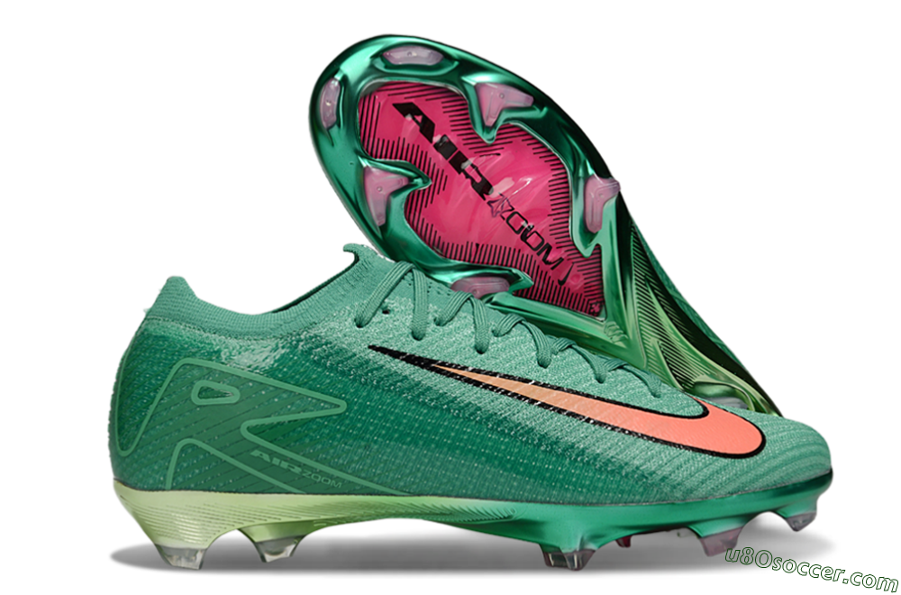 Nike Air Zoom Mercurial Vapor 16 Elite FG Firm Ground Soccer Cleats - Green/Pink/Black 1
