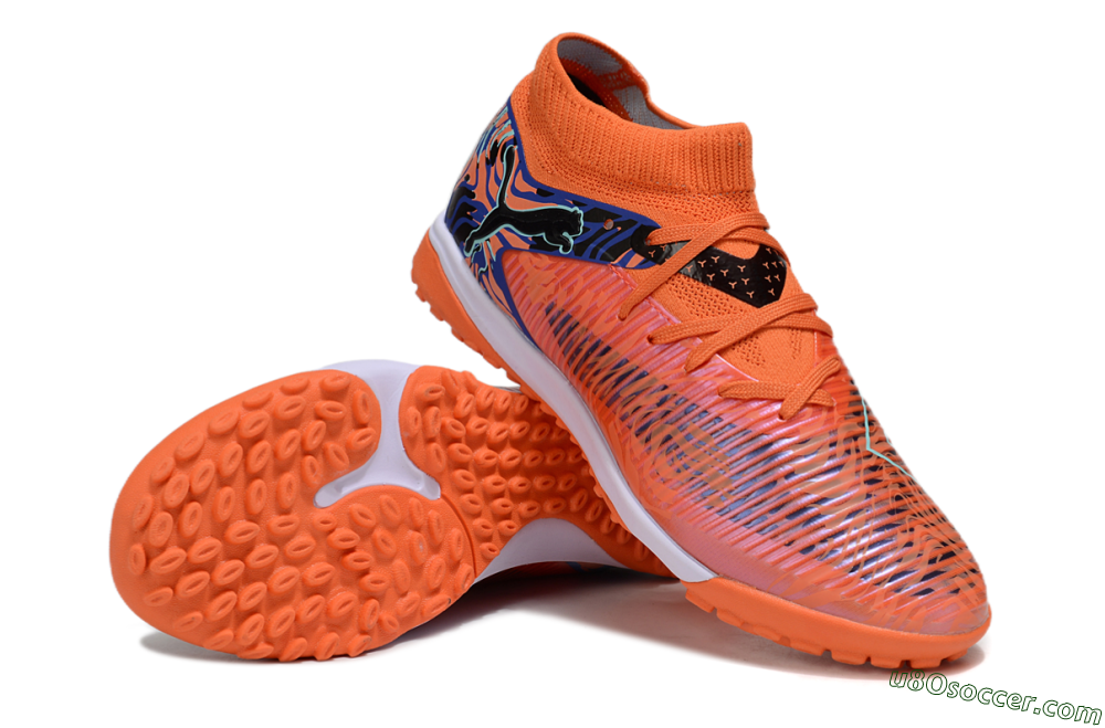Puma Future 8 Ultimate TF Artificial Turf Soccer Shoes - Red/Black/White 3