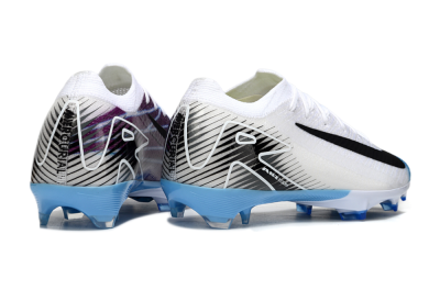 Nike Air Zoom Mercurial Vapor 16 Elite FG Firm Ground Soccer Cleats - White/Black/Blue