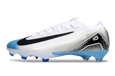 Nike Air Zoom Mercurial Vapor 16 Elite FG Firm Ground Soccer Cleats - White/Black/Blue
