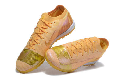 Nike Air Zoom Mercurial Vapor 16 Elite TF Artificial Turf Soccer Shoes - Yellow/Gold/White