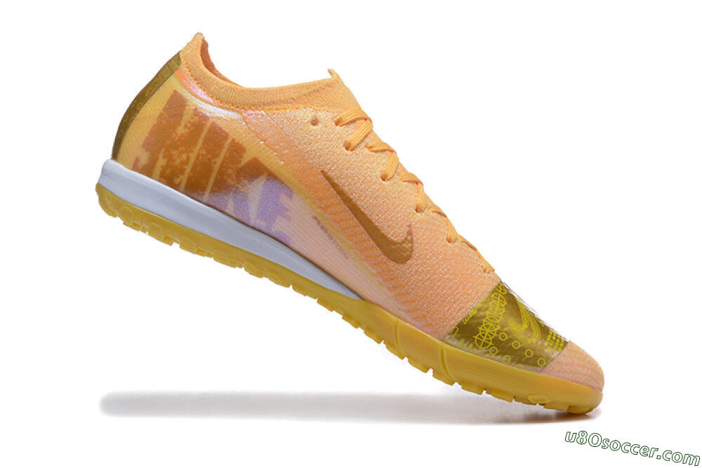 Nike Air Zoom Mercurial Vapor 16 Elite TF Artificial Turf Soccer Shoes - Yellow/Gold/White 7