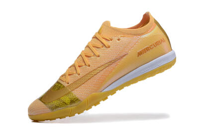Nike Air Zoom Mercurial Vapor 16 Elite TF Artificial Turf Soccer Shoes - Yellow/Gold/White