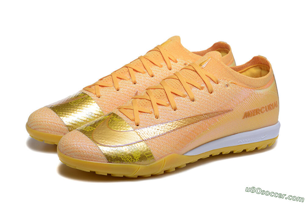 Nike Air Zoom Mercurial Vapor 16 Elite TF Artificial Turf Soccer Shoes - Yellow/Gold/White 5