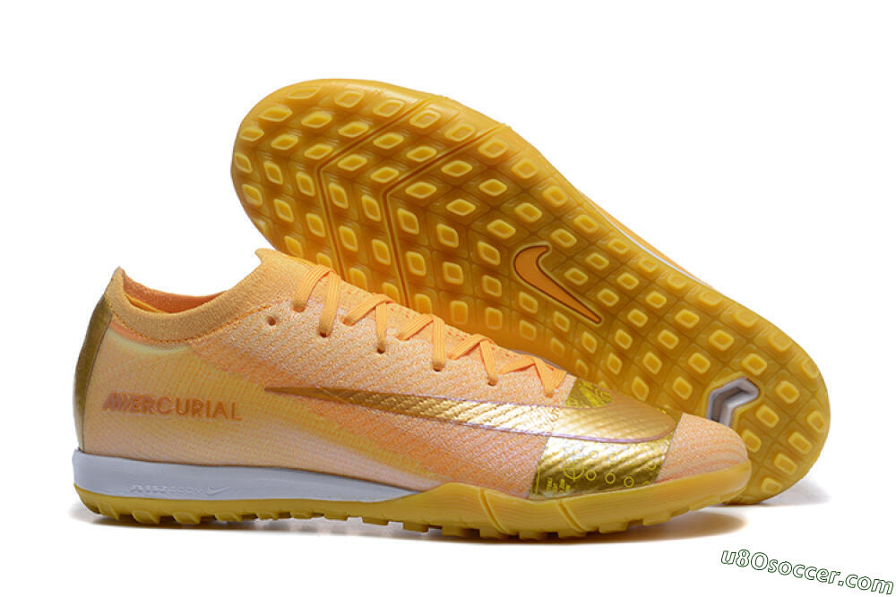 Nike Air Zoom Mercurial Vapor 16 Elite TF Artificial Turf Soccer Shoes - Yellow/Gold/White 1