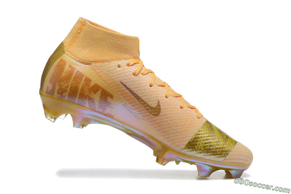 Nike Air Zoom Mercurial Superfly 10 Elite FG Firm Ground Soccer Cleats - Yellow/Gold/White 7