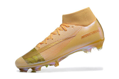 Nike Air Zoom Mercurial Superfly 10 Elite FG Firm Ground Soccer Cleats - Yellow/Gold/White