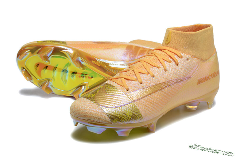 Nike Air Zoom Mercurial Superfly 10 Elite FG Firm Ground Soccer Cleats - Yellow/Gold/White 3
