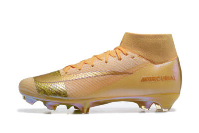 Nike Air Zoom Mercurial Superfly 10 Elite FG Firm Ground Soccer Cleats - Yellow/Gold/White