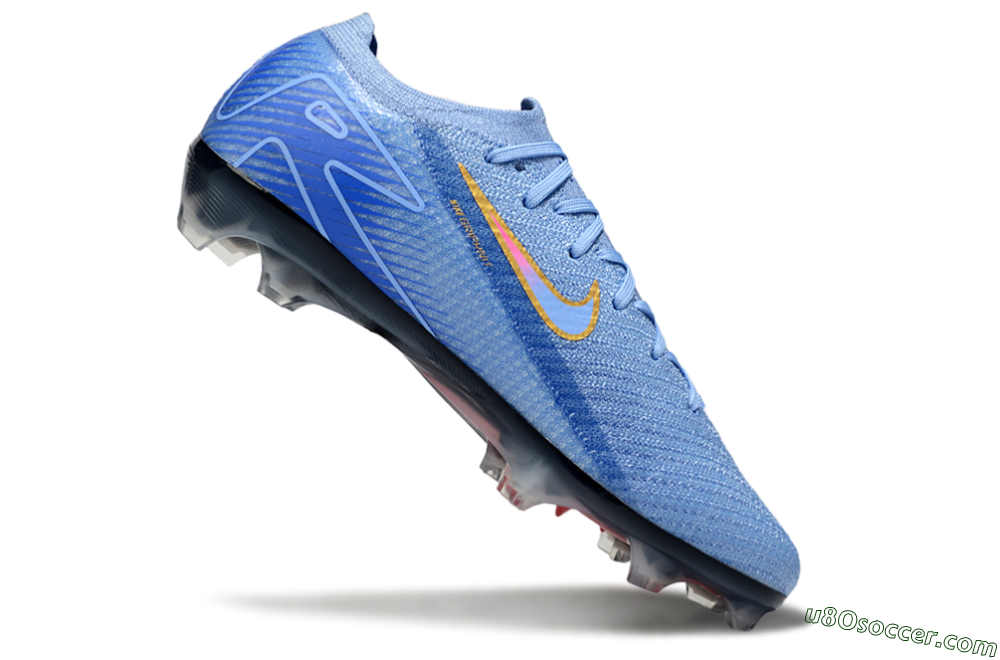 Nike Air Zoom Mercurial Vapor 16 Elite FG Firm Ground Soccer Cleats - Blue/Pink/Gold 5