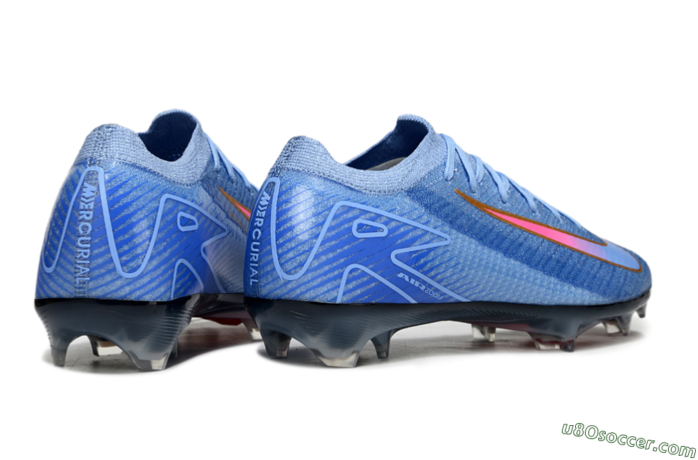 Nike Air Zoom Mercurial Vapor 16 Elite FG Firm Ground Soccer Cleats - Blue/Pink/Gold 7