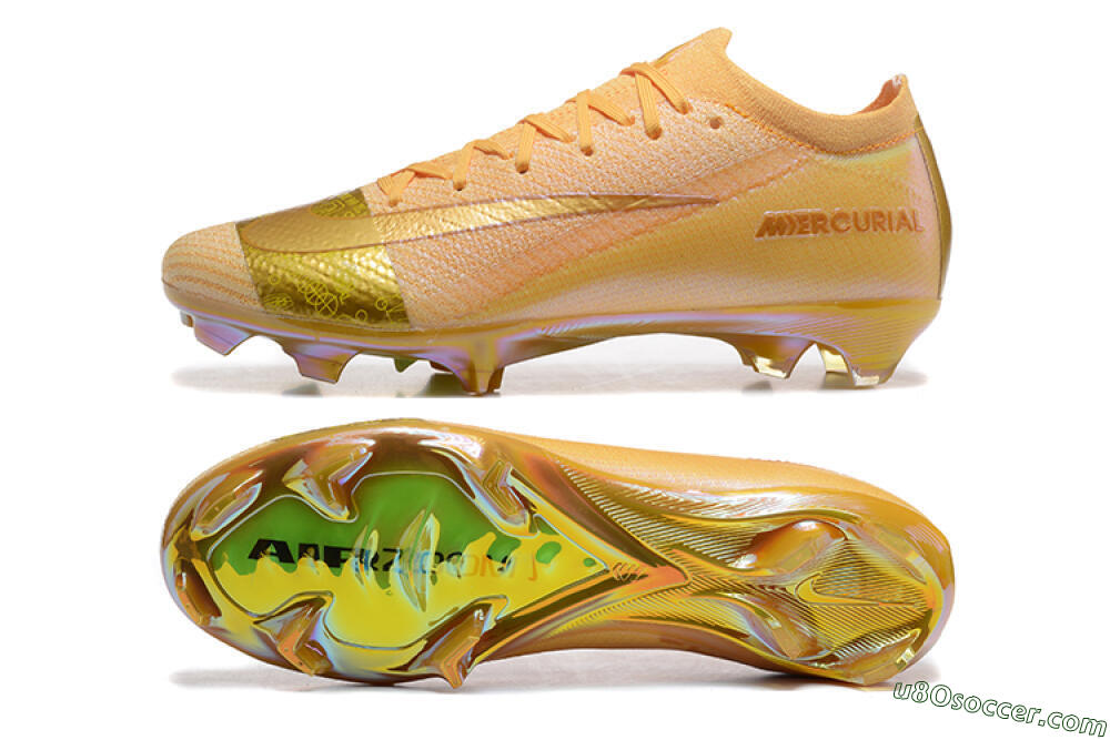 Nike Air Zoom Mercurial Vapor 16 Elite FG Firm Ground Soccer Cleats - Yellow/Gold/White 0