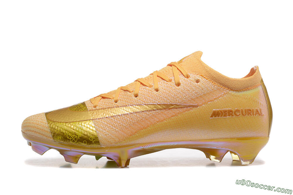 Nike Air Zoom Mercurial Vapor 16 Elite FG Firm Ground Soccer Cleats - Yellow/Gold/White 2